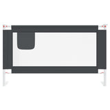 NNEVL Toddler Safety Bed Rail Dark Grey 140x25 cm Fabric