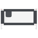 NNEVL Toddler Safety Bed Rail Dark Grey 150x25 cm Fabric