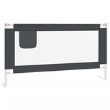 NNEVL Toddler Safety Bed Rail Dark Grey 160x25 cm Fabric