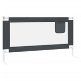 NNEVL Toddler Safety Bed Rail Dark Grey 160x25 cm Fabric
