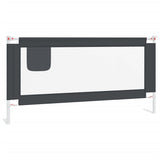 NNEVL Toddler Safety Bed Rail Dark Grey 180x25 cm Fabric