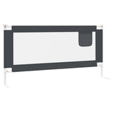 NNEVL Toddler Safety Bed Rail Dark Grey 180x25 cm Fabric