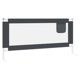 NNEVL Toddler Safety Bed Rail Dark Grey 190x25 cm Fabric