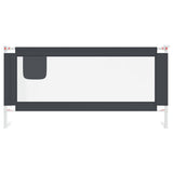 NNEVL Toddler Safety Bed Rail Dark Grey 190x25 cm Fabric