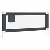 NNEVL Toddler Safety Bed Rail Dark Grey 200x25 cm Fabric