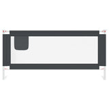 NNEVL Toddler Safety Bed Rail Dark Grey 200x25 cm Fabric