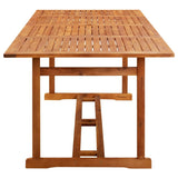 NNEVL Garden Dining Table 220x90x75 cm Solid Wood Acacia
