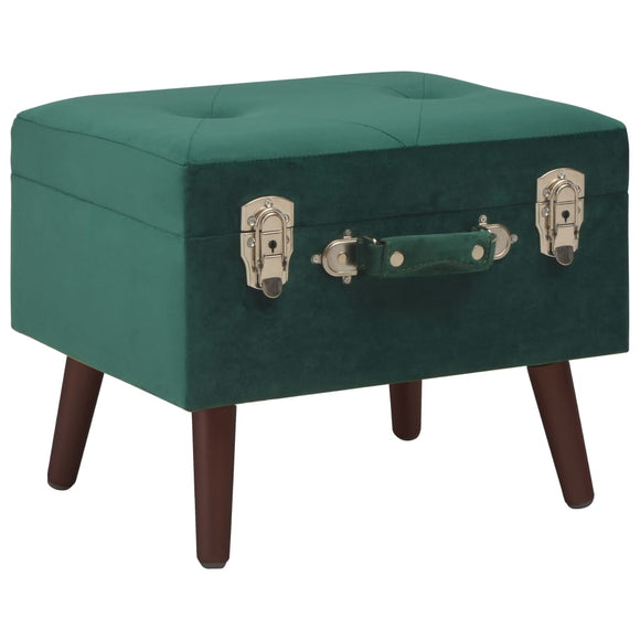 NNEVL Storage Stool Green 40 cm Velvet