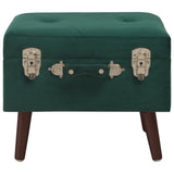 NNEVL Storage Stool Green 40 cm Velvet