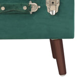 NNEVL Storage Stool Green 40 cm Velvet