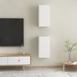 NNEVL TV Cabinets 2 pcs White 30.5x30x60 cm Chipboard