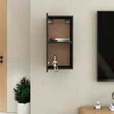 NNEVL TV Cabinet Black 30.5x30x60 cm Chipboard