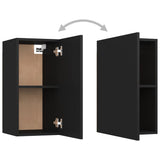 NNEVL TV Cabinet Black 30.5x30x60 cm Chipboard