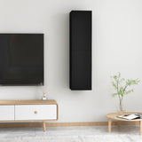 NNEVL TV Cabinets 2 pcs Black 30.5x30x60 cm Chipboard