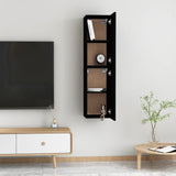 NNEVL TV Cabinets 2 pcs Black 30.5x30x60 cm Chipboard