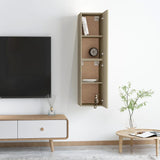 NNEVL TV Cabinets 2 pcs Sonoma Oak 30.5x30x60 cm Chipboard