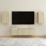 NNEVL TV Cabinets 2 pcs Sonoma Oak 30.5x30x60 cm Chipboard
