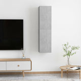 NNEVL TV Cabinets 2 pcs Concrete Grey 30.5x30x60 cm Chipboard