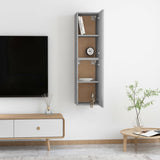 NNEVL TV Cabinets 2 pcs Concrete Grey 30.5x30x60 cm Chipboard