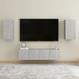 NNEVL TV Cabinets 2 pcs Concrete Grey 30.5x30x60 cm Chipboard