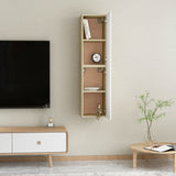 NNEVL TV Cabinets 2 pcs White and Sonoma Oak 30.5x30x60 cm Chipboard