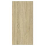 NNEVL TV Cabinets 2 pcs White and Sonoma Oak 30.5x30x60 cm Chipboard