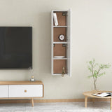 NNEVL TV Cabinets 2 pcs High Gloss White 30.5x30x60 cm Chipboard