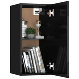 NNEVL TV Cabinet High Gloss Black 30.5x30x60 cm Chipboard
