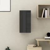 NNEVL TV Cabinet High Gloss Black 30.5x30x60 cm Chipboard
