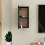 NNEVL TV Cabinet High Gloss Black 30.5x30x60 cm Chipboard