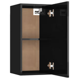 NNEVL TV Cabinet High Gloss Black 30.5x30x60 cm Chipboard
