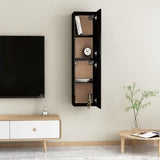NNEVL TV Cabinets 2 pcs High Gloss Black 30.5x30x60 cm Chipboard