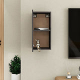 NNEVL TV Cabinet High Gloss Grey 30.5x30x60 cm Chipboard