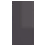 NNEVL TV Cabinet High Gloss Grey 30.5x30x60 cm Chipboard