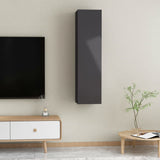 NNEVL TV Cabinets 2 pcs High Gloss Grey 30.5x30x60 cm Chipboard