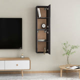 NNEVL TV Cabinets 2 pcs High Gloss Grey 30.5x30x60 cm Chipboard