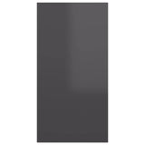 NNEVL TV Cabinets 2 pcs High Gloss Grey 30.5x30x60 cm Chipboard