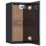 NNEVL TV Cabinets 2 pcs High Gloss Grey 30.5x30x60 cm Chipboard