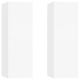 NNEVL TV Cabinets 2 pcs White 30.5x30x90 cm Chipboard