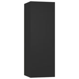 NNEVL TV Cabinet Black 30.5x30x90 cm Chipboard