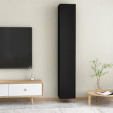 NNEVL TV Cabinets 2 pcs Black 30.5x30x90 cm Chipboard