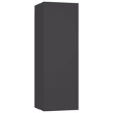 NNEVL TV Cabinets 2 pcs Grey 30.5x30x90 cm Chipboard