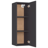 NNEVL TV Cabinets 2 pcs Grey 30.5x30x90 cm Chipboard
