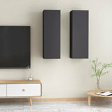 NNEVL TV Cabinets 2 pcs Grey 30.5x30x90 cm Chipboard