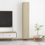 NNEVL TV Cabinets 2 pcs Sonoma Oak 30.5x30x90 cm Chipboard