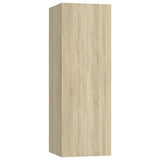 NNEVL TV Cabinets 2 pcs Sonoma Oak 30.5x30x90 cm Chipboard