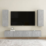 NNEVL TV Cabinet Concrete Grey 30.5x30x90 cm Chipboard