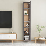 NNEVL TV Cabinets 2 pcs Concrete Grey 30.5x30x90 cm Chipboard