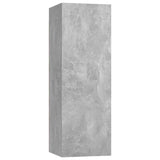 NNEVL TV Cabinets 2 pcs Concrete Grey 30.5x30x90 cm Chipboard