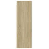 NNEVL TV Cabinets 2 pcs White and Sonoma Oak 30.5x30x90 cm Chipboard